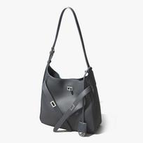 Imported Leather Lock Tote Bag Commuting Versatile One-shoulder Armpit Bag Women's Leather Large Capacity High-end Crossbody Bag pilka spalva