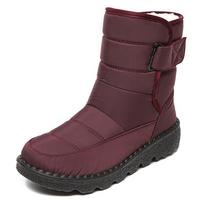 2025 Casual Botas Winter Shoes Snow Boots Fashion Women's Boots Platform Boots For Women Soft Keep Warm Ladies Shoes Fur 35 raudona