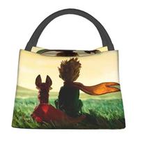 Lunch Boxes Classic France Fairy Tale Fiction Cooler Thermal Food Insulated Lunch Bag Travel Work Pinic 28x17x16CM smėlis
