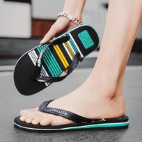 High quality men's slippers indoor fashion casual herringbone slippers summer outdoor beach breathable flip flops home slippers 39 juoda