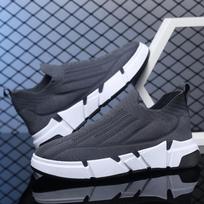 2024 spring new men's shoes sports and leisure board shoes mesh breathable Korean version trendy fashion large size men's shoes 39 pilka spalva