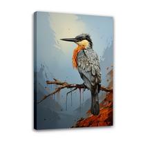 Artcozy Spray Printing Canvas Painting Waterproof and outdoor Wall Art Oil Paintings Poster For hotel Room Decor No Frame 21*30cm No Frame gray