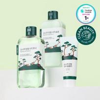 ROUND LAB for Men Pine Tree Calming Toner/Lotion 2-piece set (+ 40ml cleanser included) white