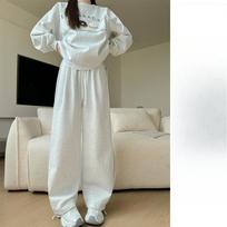 Women's Pants Women's Autumn New Thin Straight Sweatpants High Waist Narrow Wide Leg Pants S