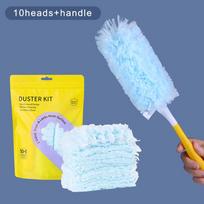 Double Sided Electrostatic Precipitator For Cleaning Dust Spider Web 360 ° Roof And Desktop Cleaning Disposable Feather Duster mėlyna