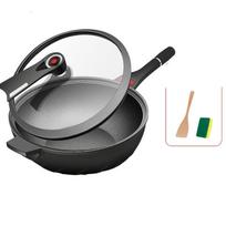 „Maifan Stone“ mikroslėgio neprideganti „Wok Wok“ buitinė keptuvė Daugiafunkcinė dujinė viryklė indukcinė viryklė Bendra 30cm