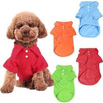 Teddy & Chihuahua Polo Shirts for Golden Retrievers Large raudona