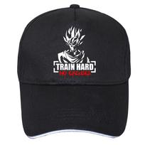 Goku Train Hard Be pasiteisinimų Kultūrizmas Motyvacija Kepurė Beisbolas Unisex Animacinis spausdintas Unisex Moteriškos Hip Hop Kepurės 55CM-60CM