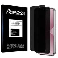 Anti-Spy Tempered Glass Film for iPhone 15 PRO [2 Pack] Black Screen Protector Phonillico® juoda
