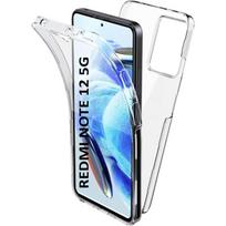 Case for Xiaomi Redmi Note 12 5G - 360 Full Body Transparent Case Cover 2 Front and Back Parts Interlocking Phonillico®