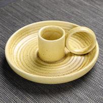 Ceramic Palo Santo Holder Incense Burner for Stick Sage Holder Incense Holder Ash Catcher Tray for Meditation Yoga Room geltona