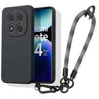 Case for Xiaomi Redmi Note 14 Pro Plus 5G/Note 14 Pro+ 5G, Silicone Protection with Gray Wristband