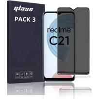 [3 pieces] Anti-spy Tempered Glass for realme C21 - Screen Protector