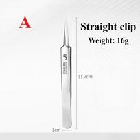 Professional Extra Fine No. 5 Cellular Acne Blackhead Tweezers - Facial Beauty Remove Acne Needle Tools for Skin Care A Style sidabras