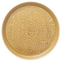NARUMI Plate Anna Emilia 19cm Midsummer Meadow Amber Floral Pattern Cute Relief Flat Plate Microwave Oven Dishwasher Safe Made in Japan Gift Box