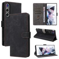 Apverčiamas dėklas ZTE nubia RedMagic 10 Air, pagamintas iš PU odos, pilnos apsaugos, su [RFID blokavimu], atsparus smūgiams, patvarus, retro stiliaus telefono dėklas ZTE nubia RedMagic 10 Air juoda