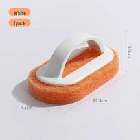 Tile & Glass Cleaning Brush with Handle for Bathroom, Kitchen & Vertical Surfaces