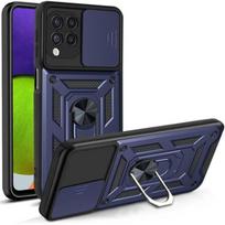 Protective Case - PROSHOP - for Samsung A22 4G - Navy Blue - Army Style - Reinforced Edge mėlyna
