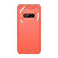 Brushed Phone Case For Nothing Phone 3a Case For Nothing Phone 3a Shockproof Lightweight Soft Funda Para Back Cover For Nothing Phone 3a raudona