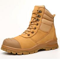 2024 Cowhide Dermis Men Work Boots High-quality Safety Shoes Men Puncture-Proof Desert Tactical Boots Protective Shoes Outdoors 38 geltona