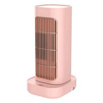 1300W Nešiojamas Elektrinis Šildytuvas Ventiliatorius PTC Apsauga nuo Apvirtimo Mini Oro Šildytuvas Buitinis Stalinis Karšto Oro Pūstuvas, 90° Galvos Sukimas EU rožinė