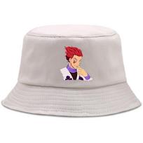 Moterų Unisex Vasarinė Panama Kepurė Su Spaudiniu Dizainas Plokščias Snapas Kawaii Hunter X Hunter Killua Zoldyck Anime Žvejo Kepurė One Size yellow