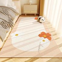 Bedside Carpet Dirt Resistant Wear-resistant Easy To Maintain Floor Mat Home Living Room Sofa Coffee Table Anti Slip Pad 40 * 120cm beige
