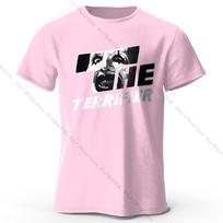 Vyriški The Terrifier spausdinti marškinėliai 100% medvilnė Oversized siaubo grafikos marškinėliai moterims Vasariniai viršutiniai drabužiai Kultinio filmo Streetwear XXXXL rožinė