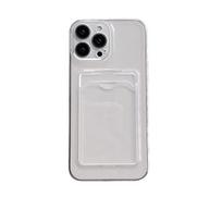 Kortelės skaidrus dėklas, tinkamas Apple 15PRO, pilnai apsaugantis mobiliojo telefono dėklas, iPhone11/12, paprastas apsaugantis nuo kritimo dėklas Apple 7G/8G