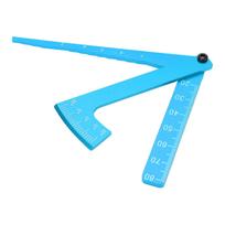 RC Adjustable Aluminium Measure Caliper Wheel Height Rim Camber Angle Ruler Tool UniversalBlue