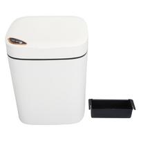 Išmanus šiukšliadėžė daugiafunkcė vandeniui atspari automatinė šiukšliadėžė su dangčiu su judesio jutikliu voniai white