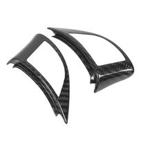 Steering Wheel Button Panel Trim Moulding Cover Carbon Fiber Precise Fit Replacement for Fiat 500