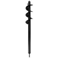 Gėlių sodinimo sraigtas Geležinis sodintuvas Kasimo spiralinis grąžtas Sodo reikmenys 8x60cm black