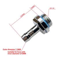 Hose Pagoda 4/6/7.2/9/11/14mm Barb Fitting G1/4 Thread 7.2MM