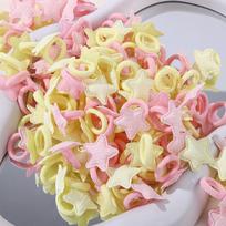30/20/10Pcs Girls Crown Butterfly Children Hairbands No Harm Hair Cartoon Towel Rope Ponytail Holder Kids Rubber Band Headwear 10PCS