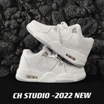 Harajuku bf Hong Kong style air cushion casual shoes men's cotton shoes ins platform dad shoes ulzzang versatile velvet sneakers 35