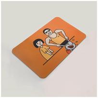 Kitchen floor non-slip, oil-proof, water-absorbing diatom mud floor mat, door carpet leave-in quick-drying floor mat 40x60cm15.7x23.6in
