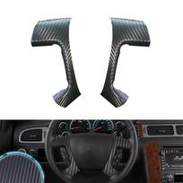 Carbon Fiber Look Steering Wheel Spoke Overlay Decal For Silverado Tahoe 07-13