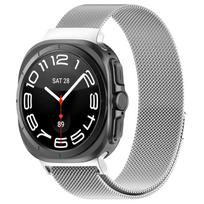 Milano kilpos apyrankė Samsung Galaxy Watch 7 Ultra 47mm laikrodžiui, pagaminta iš nerūdijančio plieno, be tarpų, magnetinė apyrankė, 7Ultra laikrodžio dirželio priedai Galaxy 7 Ultra 47mm