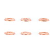 New 6Pcs Copper Shim Clip Washer Nozzle Copper Washer Gasket F00VC17503