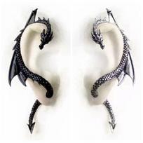 1vnt Nauji auskarai Moteriški Vyriški Punk Ear Cuff Dragon Auskarai Papuošalai
