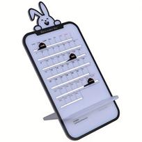 1 pc acrylic desk calendar, desktop calendar, manually adjustable calendar for teachers, students, white collar
