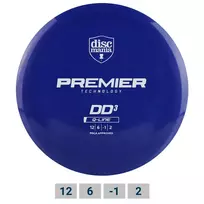 Diskgolfo diskas DISCMANIA Distance Driver Q-LINE PREMIER DD3 Blue