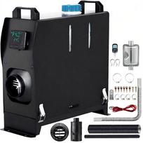 8KW 12V Automobilio stovėjimo šildytuvas Oro šildytuvas Dyzelinis šildytuvas LCD Oro šildytuvas Oro šildytuvas juoda