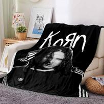 1pc Korn Soft Flannel All Season Throw for Home, Office, Outdoor UseDurable Comfort Soft Warm Throw for Home 80x120cm