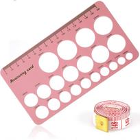 Nipple Ruler for Flange Sizing, Soft Flexible Silicone Measurement Tool for Breast Pump Sizing,Easy to Use for Pumping rožinė