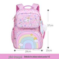 Princess Rainbow Nugaros Apsaugos Kuprinė Mergaitėms 1-4 Klasėms