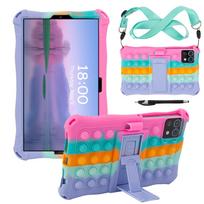 Minkštas burbuliukų stovas dėklas, skirtas Samsung Galaxy Tab A7 Lite A9 8.7 colio SM-T220 T225 SM-X110 X115 Silikoninis vaikams skirtas planšetės dėklas Tab A7Lite 8.7 inch