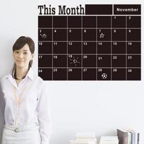 Monthly Planner Chalkboard Art This Month Blackboard Vinyl Quote Wall Sticker Chalkboard Chalk Board white