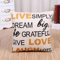 Creative life letter hug pillowcase home decoration car sofa cushion set outdoor products A
